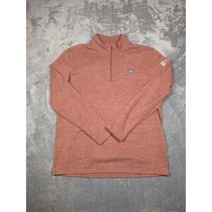 AFTCO Pullover Mens Large Red Quarter Zip RHA Wealth Fishing Performance Top